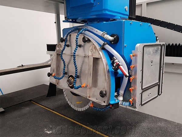 Brembana Impact Monoblock 5-axis CNC bridge saw machine