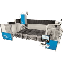 Brembana Kosmos Jet- 5 axes monolithic bridge saw jet machine