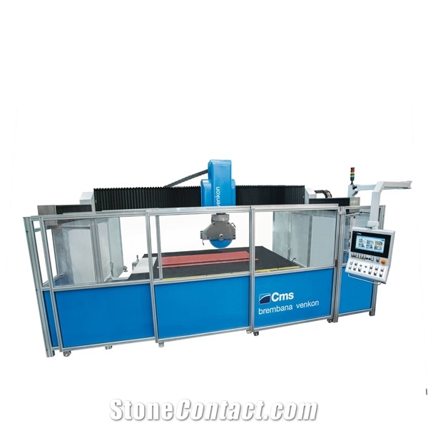 Brembana Venkon - 5 axis monoblock CNC bridge saw machine