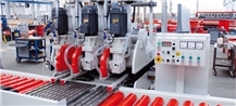Pedrini M742 - 2/3 discs cross cutting machine for marble and granite