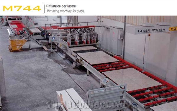 Pedrini M744LD - M744MD - M744KD - Edge trimming machine for marble, travertine, granite slabs and strips