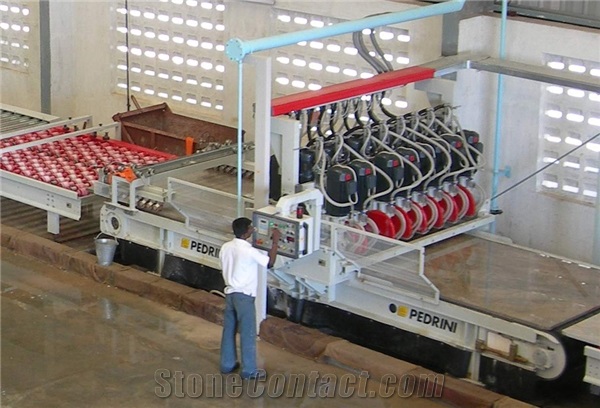 Pedrini M744LV-2/3/4 - Edge trimming machine for marble, travertine, granite slabs and strips