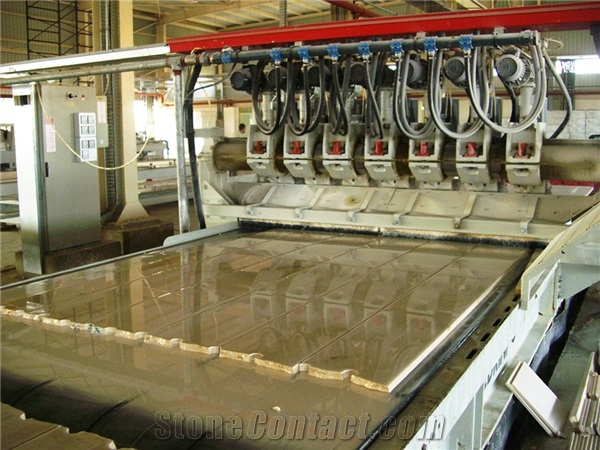 Pedrini M744LV-2/3/4 - Edge trimming machine for marble, travertine, granite slabs and strips