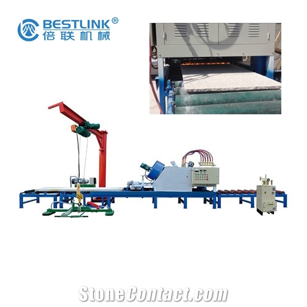High speed marble granite processing flaming slab machine 