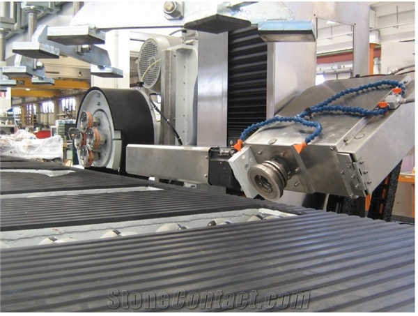 Comandulli ATHENA Single-head profile-edge polishing machine with bench for Flat and round profiles 
