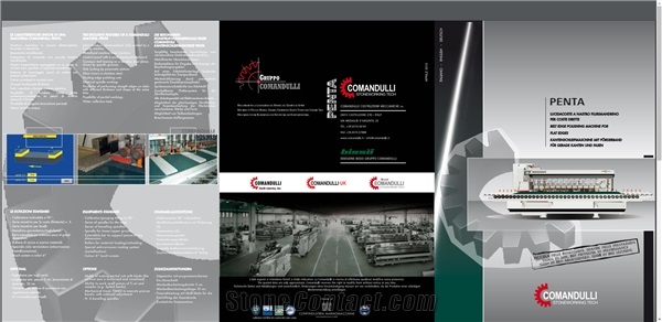 Comandulli PENTA Automatic edge polishing machine- edge profiling machine