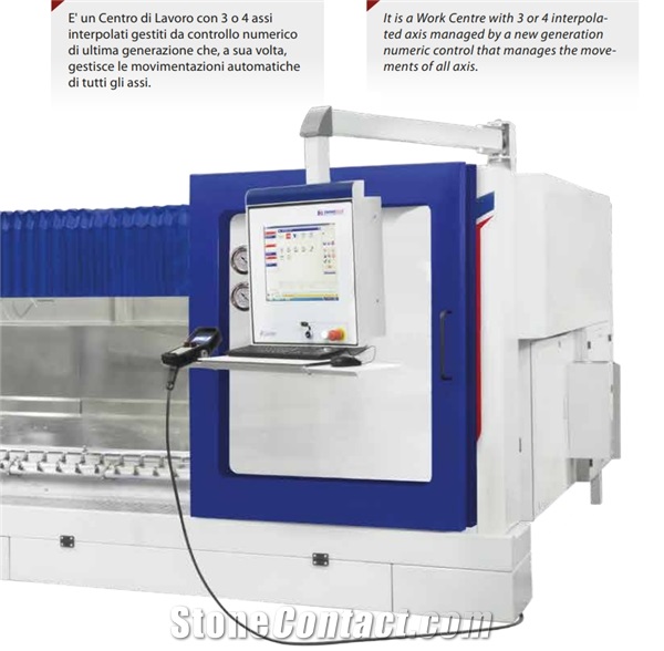 Emmedue Contor 260/360/400 CNC Work Center with 3/4 interpolated axes