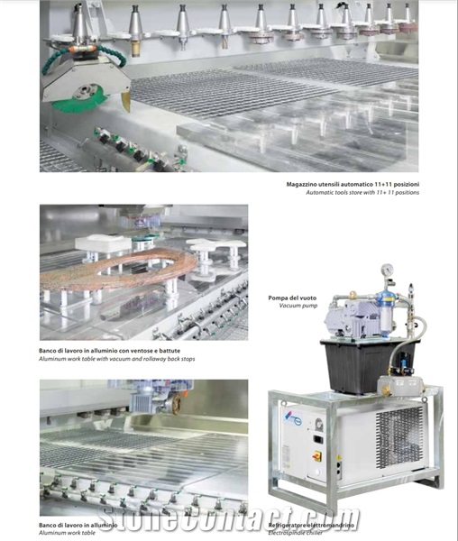 Emmedue Contor 260/360/400 CNC Work Center with 3/4 interpolated axes