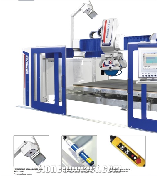 EmmeDue Discovery 5 Axis Monoblock CNC Bridge Saw