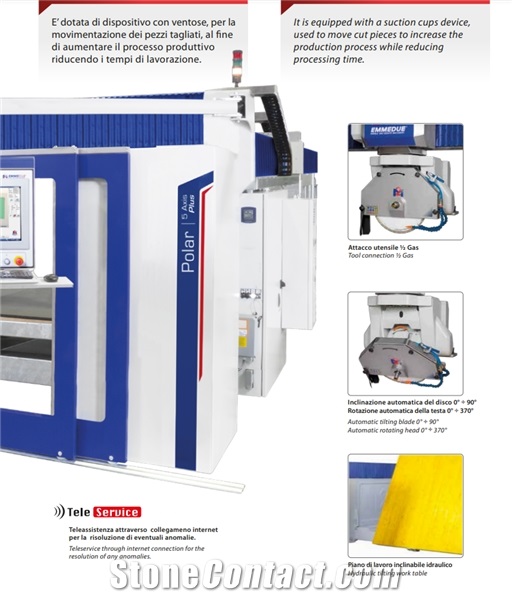 Emmedue Polar 5 Axis Plus CNC Automatic Bridge Saw Machine