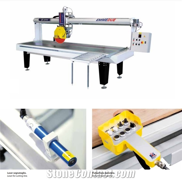 Euroslight 200/300 Bench Saw with Fixed Bridge for Cutting Marble, Granite, Quartz , Ceramic
