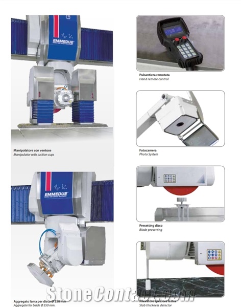 Globo Variaxis Plus XL 5 interpolated axis CNC Bridge Saw Machine