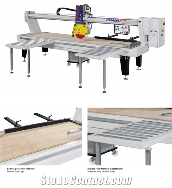 Moon Semi-Automatic Bench Saw with Fixed Bridge for Cutting Marble, Granite, Quartz, Ceramic