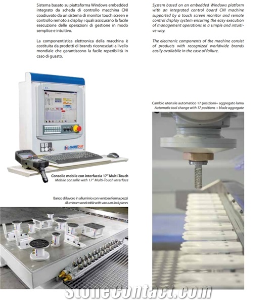 Zenith 1000 5 Interpolated Axis CNC Bridge Cutting Machine