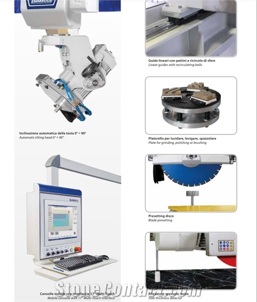 Zenith 3 Axis Mobile bridge saw with 3 axis to install on cement walls or steel shoulders