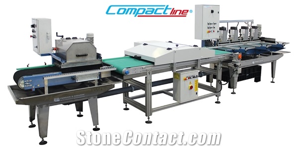 COMPACT LINE 1 - AUTOMATIC CUTTING AND EDGE-PROFILING LINE FOR CERAMIC, MARBLE AND STONE