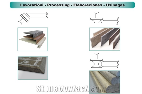 MBG/6 - AUTOMATIC MACHINE FOR SKIRTING PIECES (BULLNOSE) AND STEPS