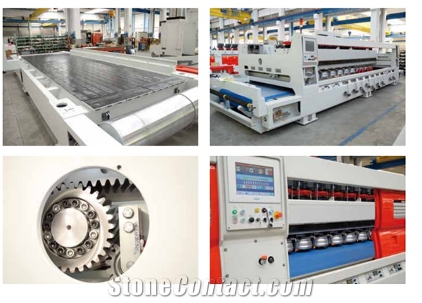 Galaxy B220CG Grinding line machine for granite slabs
