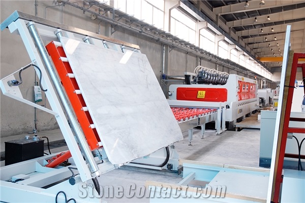 Pedrini BUTTERFLY B416 loading/unloading of marble and granite slabs
