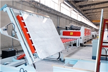 Pedrini BUTTERFLY B416 loading/unloading of marble and granite slabs