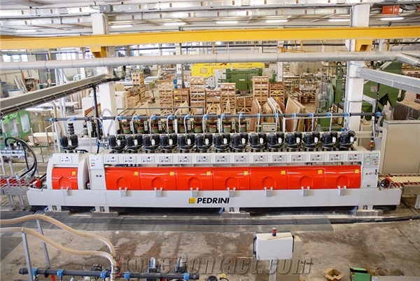 Pedrini Supernova B065MV/B080MV/B100MV Calibrating/Polishing machine for marble and travertine strips