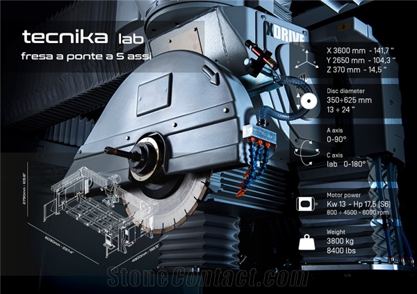 Tecnika Lab / Tecnika Lab Solid 5 axes monoblock bridge saw