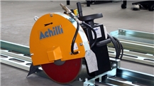 Portable Track saw on mobile rail TSA for cut small and large slabs