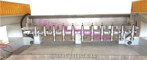 Automatic ATC Stone Sink Hole Cutting CNC Machine, Mini ATC Automatic Stone CNC Machine