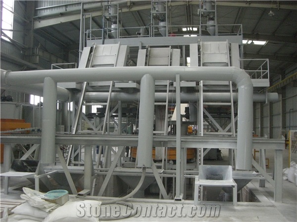 Quartz tile press machine production line - artificial quartz stone production line