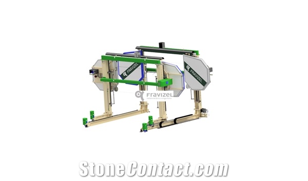 Twix Roller Wire Saw Machine for Chipping Blocks-Block Squaring Machine, Block Dressing