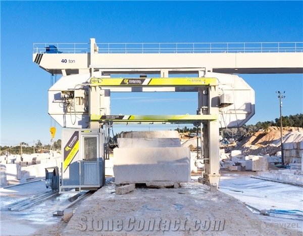 Twix Roller Wire Saw Machine for Chipping Blocks-Block Squaring Machine, Block Dressing