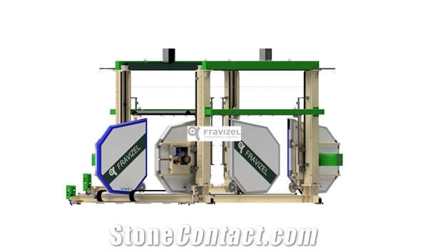 Twix Roller Wire Saw Machine for Chipping Blocks-Block Squaring Machine, Block Dressing