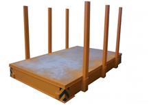 Wheeled Platform for transporting the stone block to the Cutting Machine