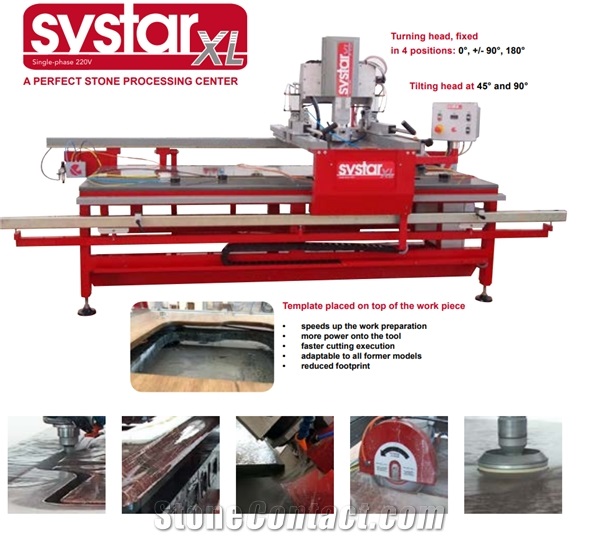 SYSTAR XL- Stone Fab Center & Cutting Machine - Miter Saw