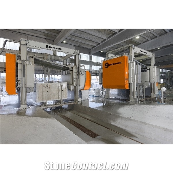 Socomac-70 LINA- MODEL.70W L2000 Multi Wire Saw Block Cutting Machine