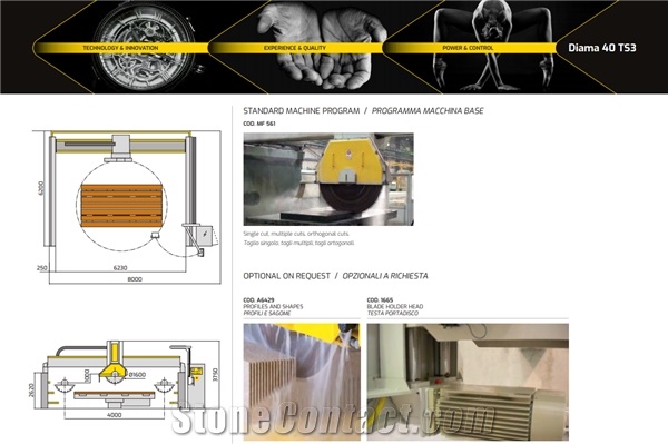 Diama 40 TS3 Automatic Giant Disc Bridge Saw Machine