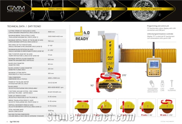 EGIL 700 CN2 5-Axis CNC Bridge Cutting Machine