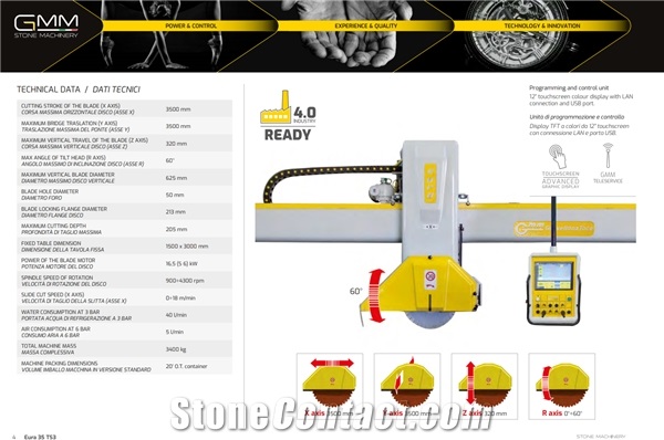 EURA 35 TS3 AUTOMATIC ELECTRONIC BRIDGE SAWING MACHINE