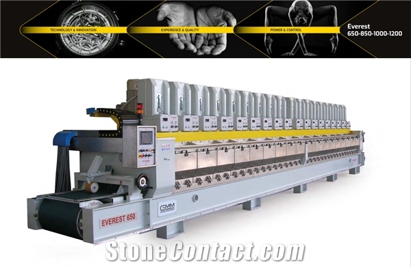 EVEREST 650-EVEREST 850-EVEREST 1000 Automatic Calibration and Polishing Machine for Granite Strips and Tiles
