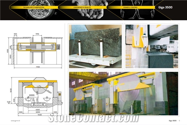 GIGA 3500 Automatic Electronic Block Cutter for Marble and Granite