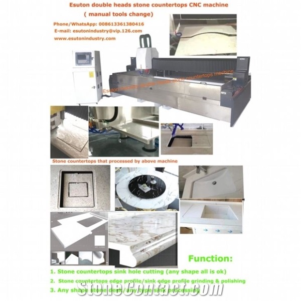 AUTOMATIC STONE COUNTERTOPS CNC MACHINE ESQH-3015