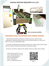 Automatic stone countertops sink CNC cutting machine 