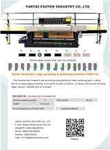   Esuton automatic stone edge/ profile grinding polishing machine
