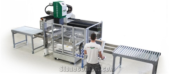 Prussiani TORNADO- 3 axis CNC sink hole, cutting and polishing machine