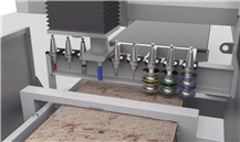Prussiani TORNADO- 3 axis CNC sink hole, cutting and polishing machine