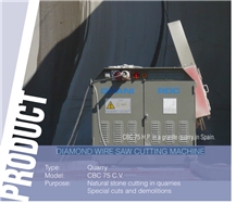 CBC 75 H.P. Quarry Diamond Wire Saw Machine