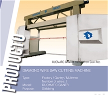 DUOMATIC GANTRY Multi Wire Saw Machine for Block Cutting