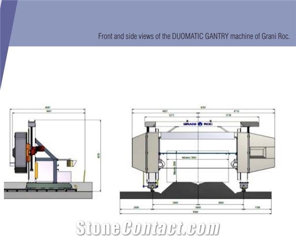 DUOMATIC GANTRY Multi Wire Saw Machine for Block Cutting