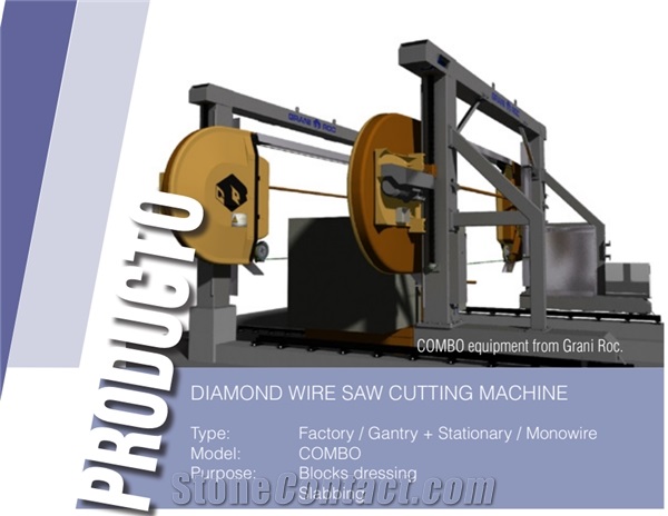 Grani Roc COMBO Single Wire Cutting for dressing stone blocks
