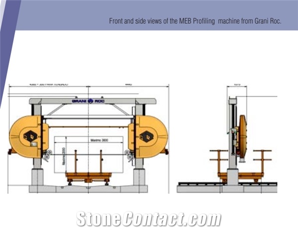 MEB Molduradora Diamond Wire Saw Profiling Machine